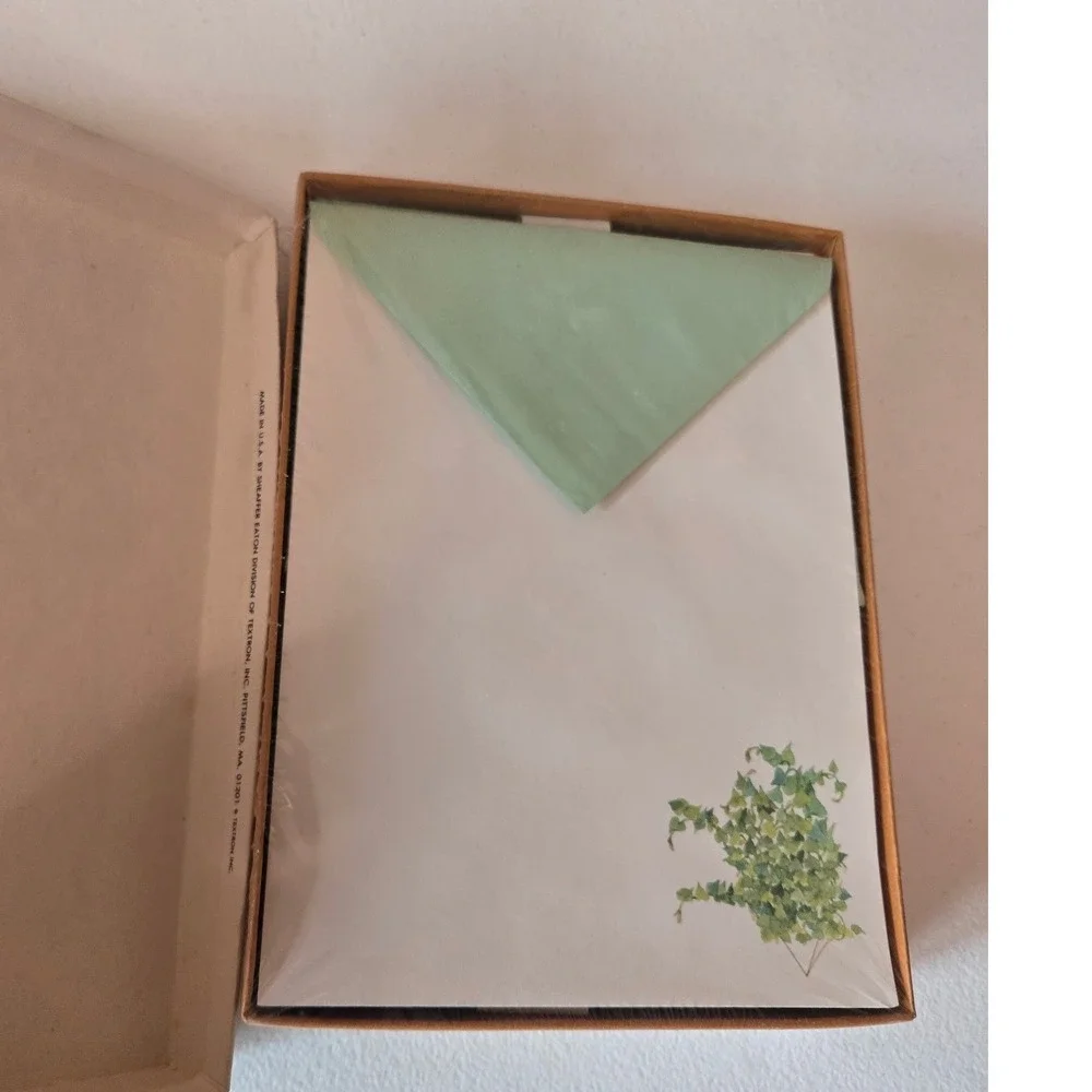 Vintage Botanical Stationery Lot Waverly Sweet Violets Eaton Houseplants Floral
